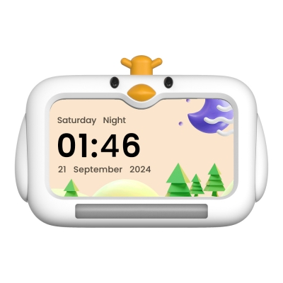 Kid sleep training alarm clock with night light and alarm ringtone for bedside