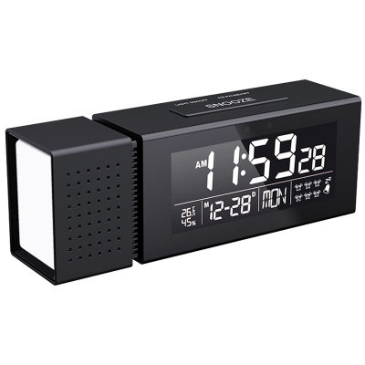 Night light alarm clock display time temperature hunidity clock