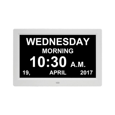 10.1inch Digital Calendar Day Clock with Extra Large Non-Abbreviated Day and Month 